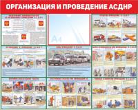 Стенд по гражданской обороне 100х80 см Организация и проведение АСДНР