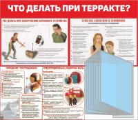 Стенд по антитеррору 80х70 см Что делать при терракте