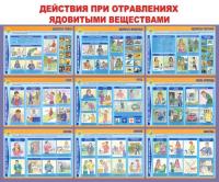 Стенд "Действия населения при отравлениях ядовитыми веществами"