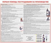 Стенд "Первая помощь пострадавшим на производстве"