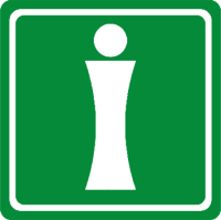 Знак Информация, место расположения мнемосхем