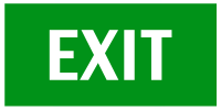 Эвакуационный знак Указатель выхода (EXIT)