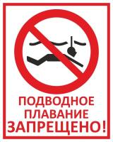 Знак «Подводное плавание запрещено»