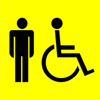 Знак Мужской туалет для инвалидов