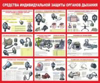 Стенд "Средства индивидуальной защиты органов дыхания" (размер: 1200x1000 мм)