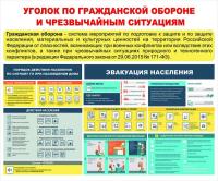 Стенд "Уголок по гражданской обороне и чрезвычайным ситуациям"