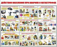 Стенд "Действия населения при авариях и катастрофах"