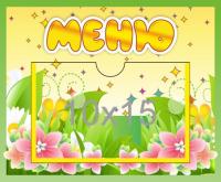 Стенд Меню с карманом 10х15 Полянка