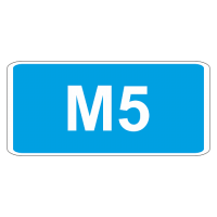 6.14.1 Номер маршрута [Прямоугольный дорожный знак]