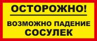 Знак «Острожно! Возможно падение сосулек»
