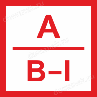 Знак пожарной категории помещения и взрывоопасной зоны