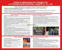 Стенд "Права и обязанности граждан РФ" (размер: 1200x1000 мм)