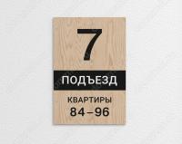 Табличка «Номер подъезда»